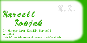marcell kopjak business card